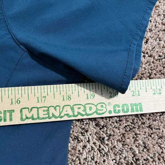 Carhartt Scrub Top Womens Small Blue Force V Neck Medical Utility Pockets Work - Picture 7 of 8